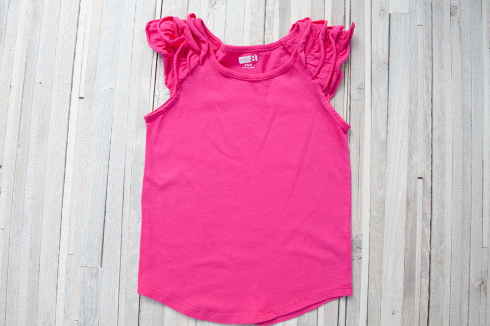 Crazy 8 Flutter/ Ruffle Sleeve T-Shirt VGUC Size S (5-6)